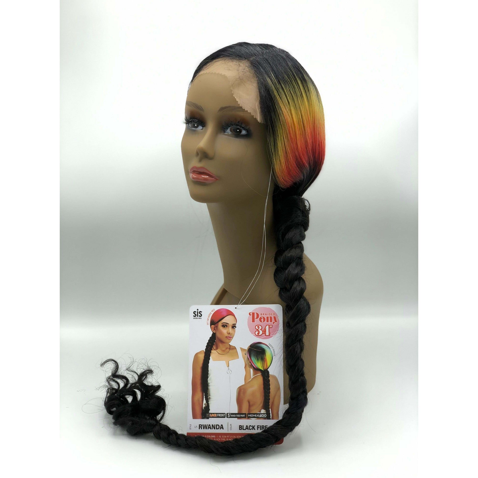  Zury Sis Braided Pony 34" HD Lace Front Wig - LF-RWANDA