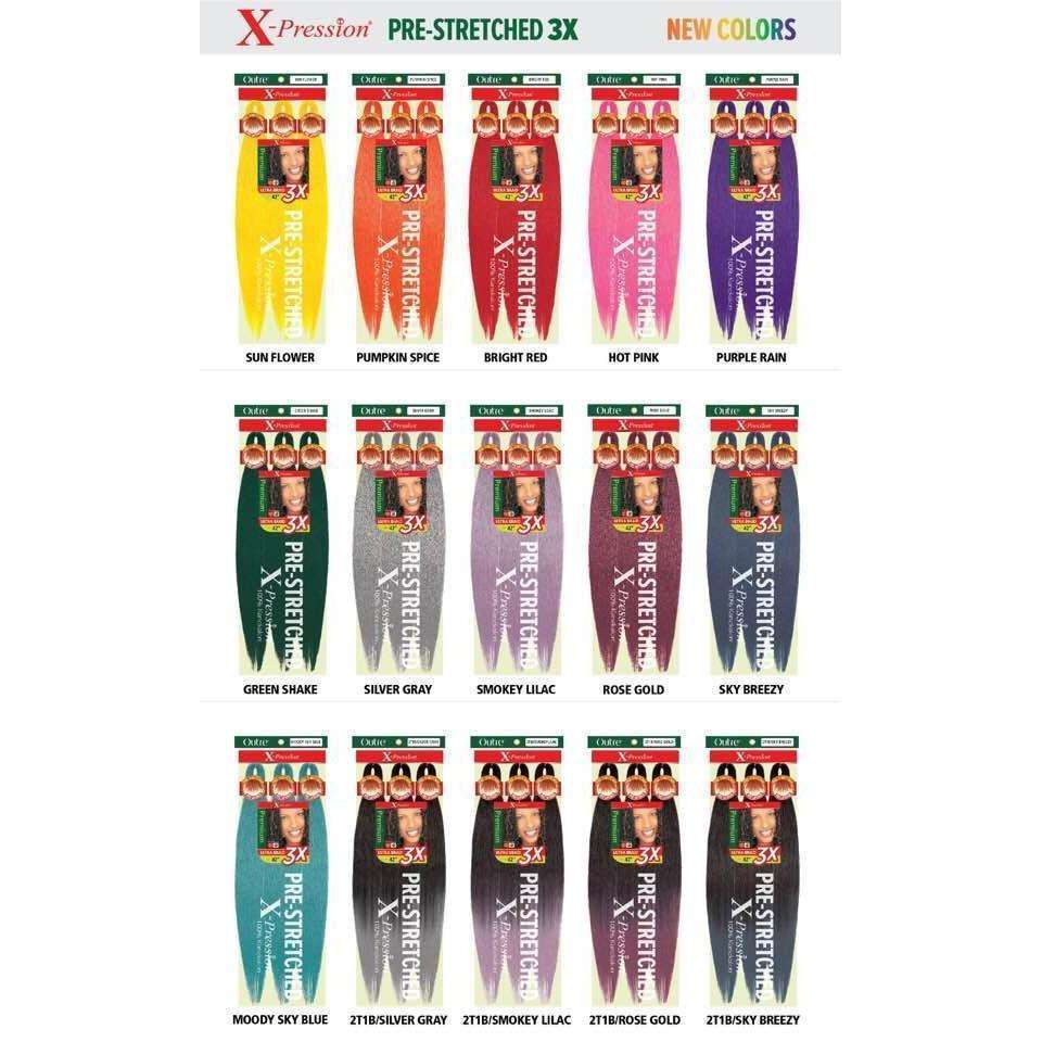  OUTRE SYNTHETIC PRE STRETCHED ULTRA BRAID - XPRESSION 3X 52"