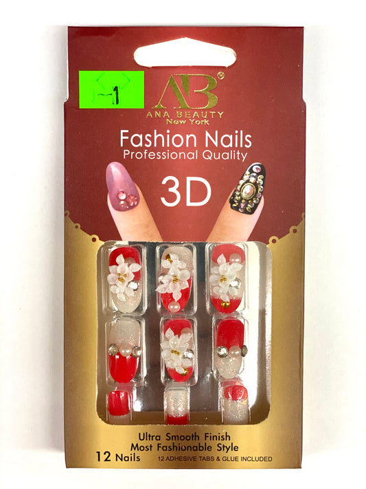  Ana Beauty Fashion Nails 3D - B1