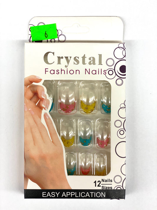  Crystal Fashion Nails - D6