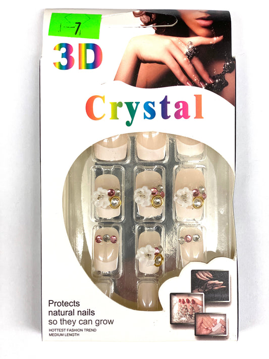  Crystal 3D Fashion Nails - D7