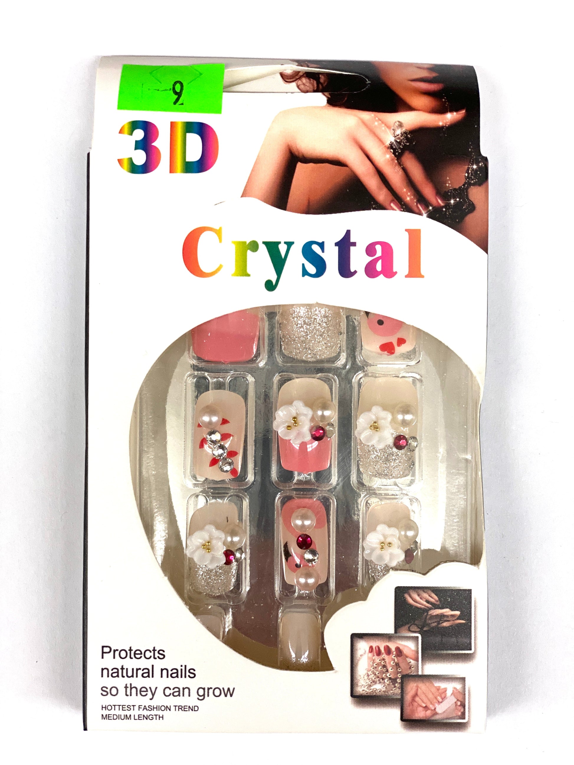  Crystal 3D Fashion Nails - D9