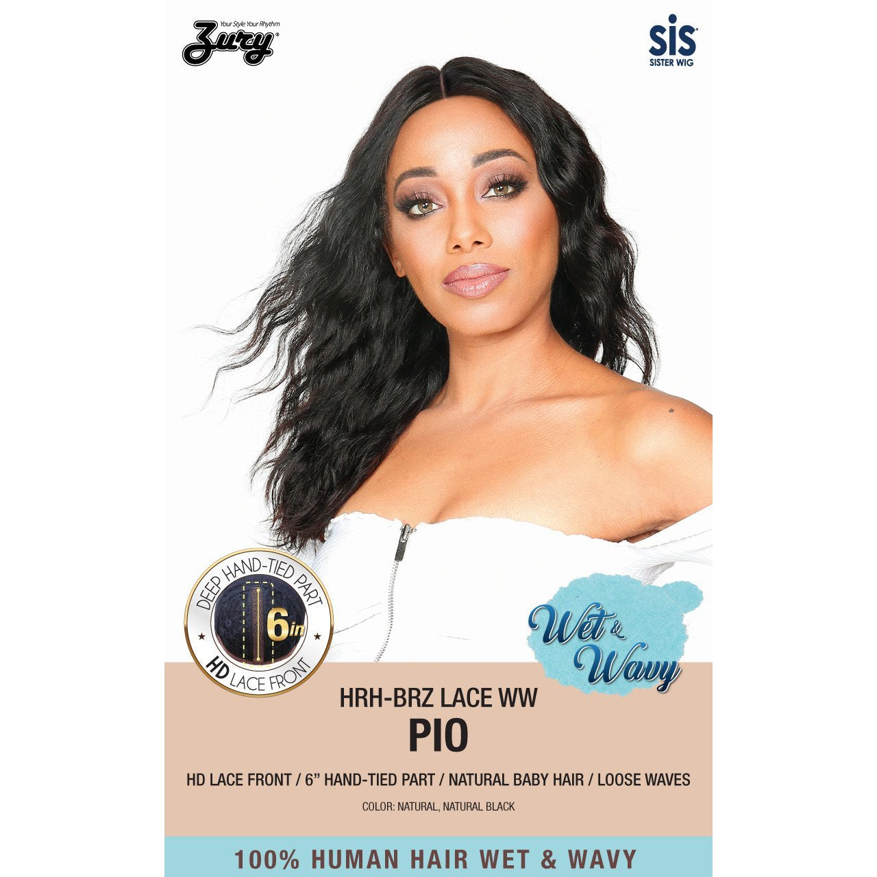  100% Human Hair Brazilian Lace Wet & Wavy - PIO