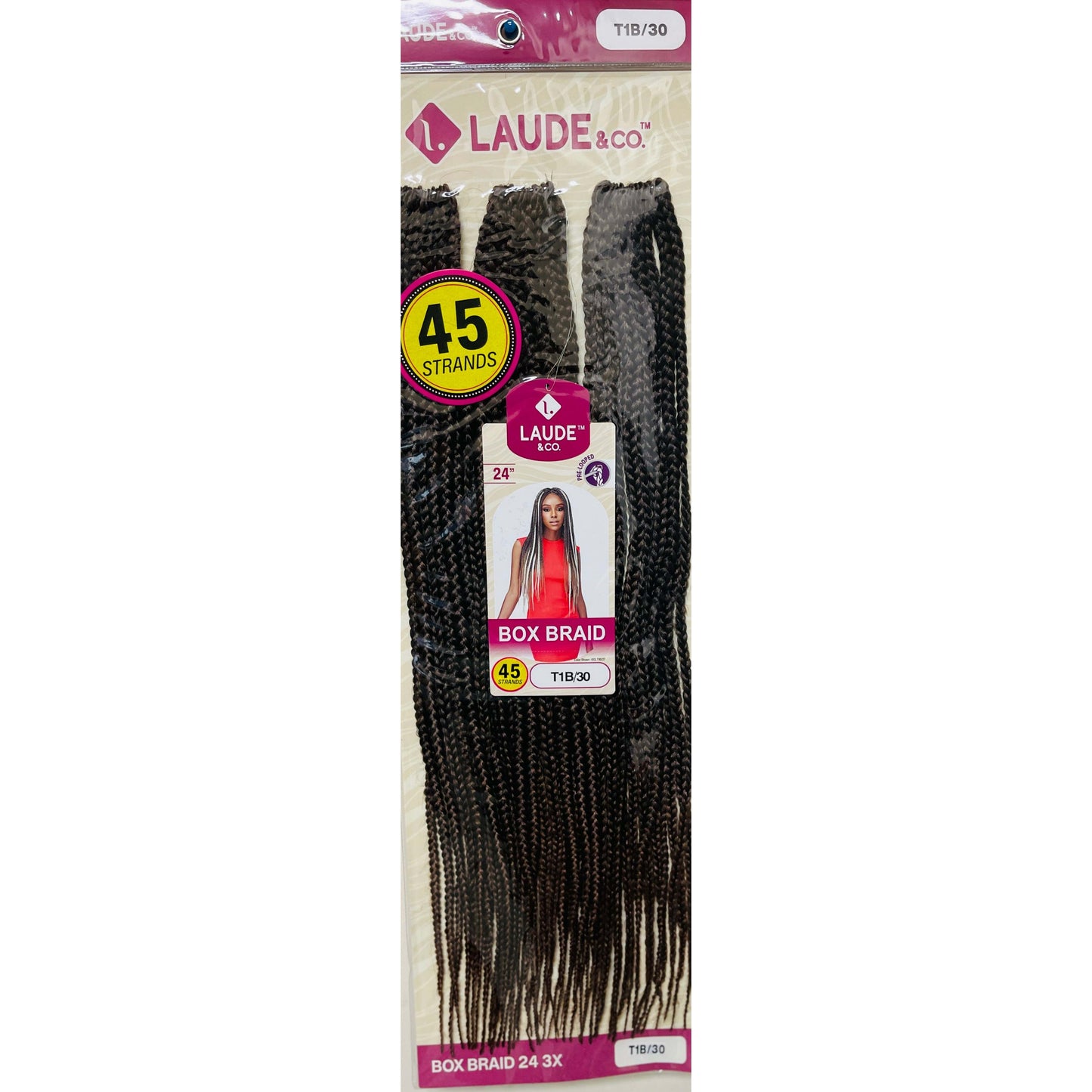  3X BOX BRAID 24" Crochet Braid By Laude & Co.