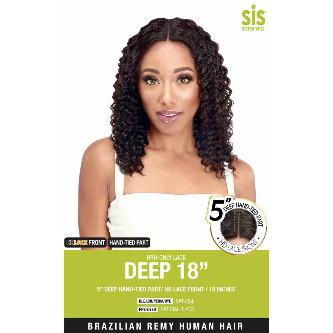  Only Lace 100% Human Hair Lace Front By Zury SIS - Deep 18"