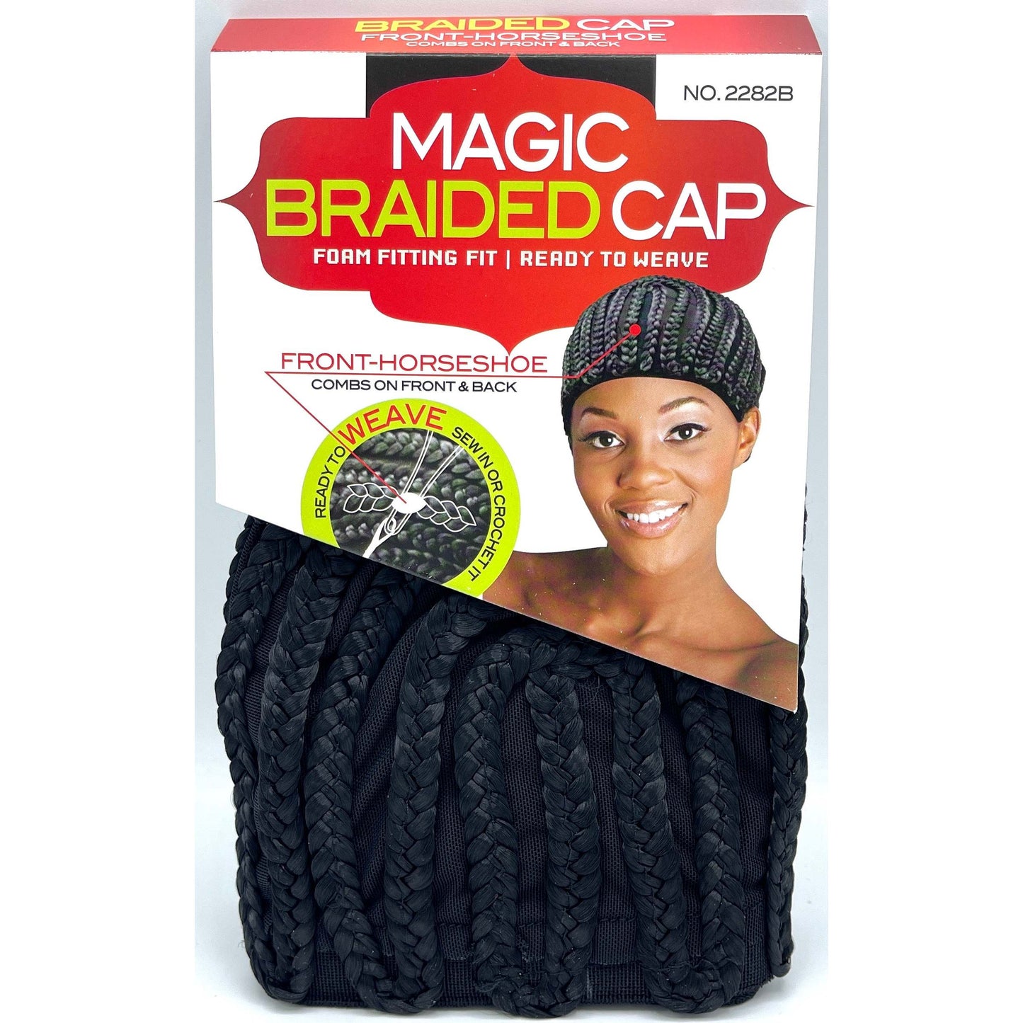  MAGIC COLLECTION Braided Cap #2282B