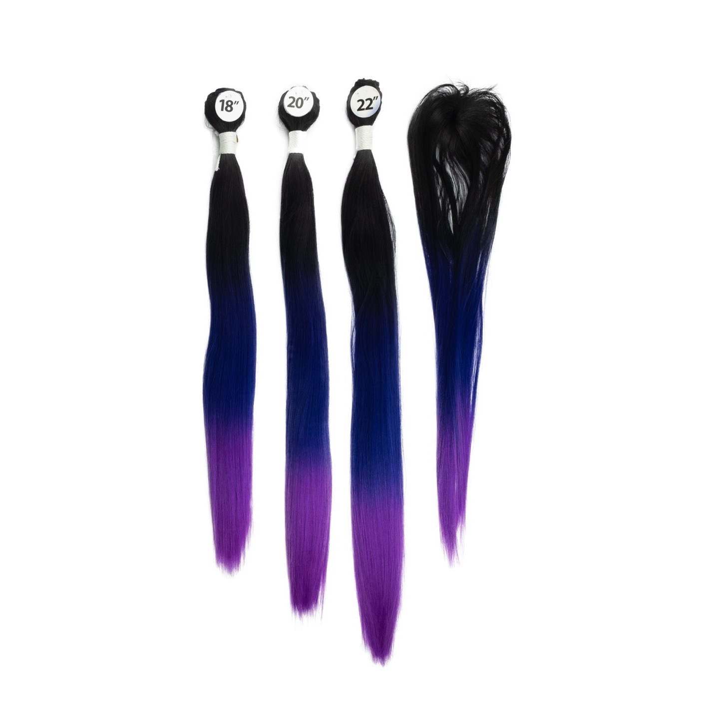  Brazilian Straight Multi-Pack W/ Closure 18"/20"/22" By NYQ