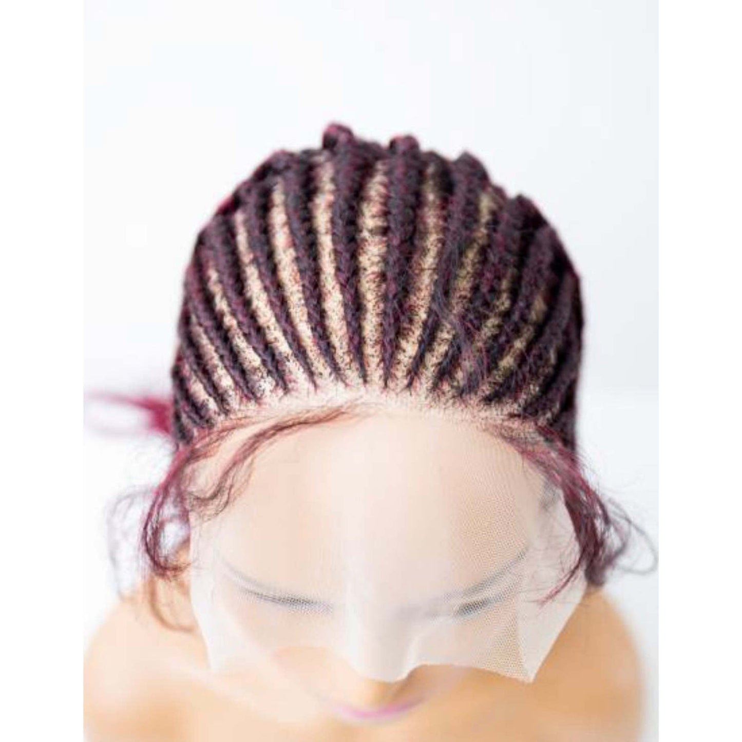  B&B 100% Hand Made TRUE Knotless Braided Wig Fulani V 32"