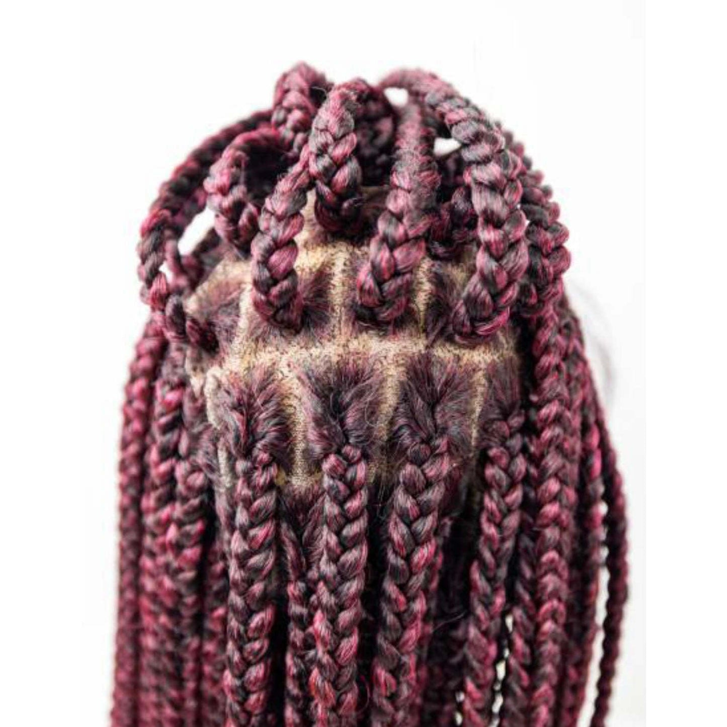  B&B 100% Hand Made TRUE Knotless Braided Wig Fulani V 32"