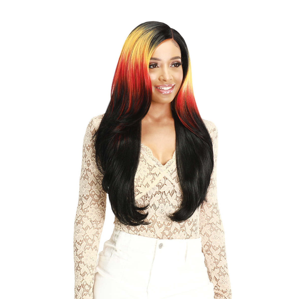  Zury Sis Layer Beam Colors Hair 5" HD Lace Front Wig LF-Pali