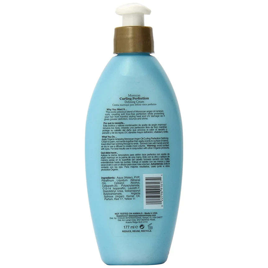  Ogx Moroccan Curling Perfection Defining Cream 6 Oz.