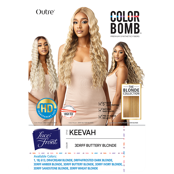  Outre Color Bomb Piano Highlights Hd Transparent Lace Wig - Keevah