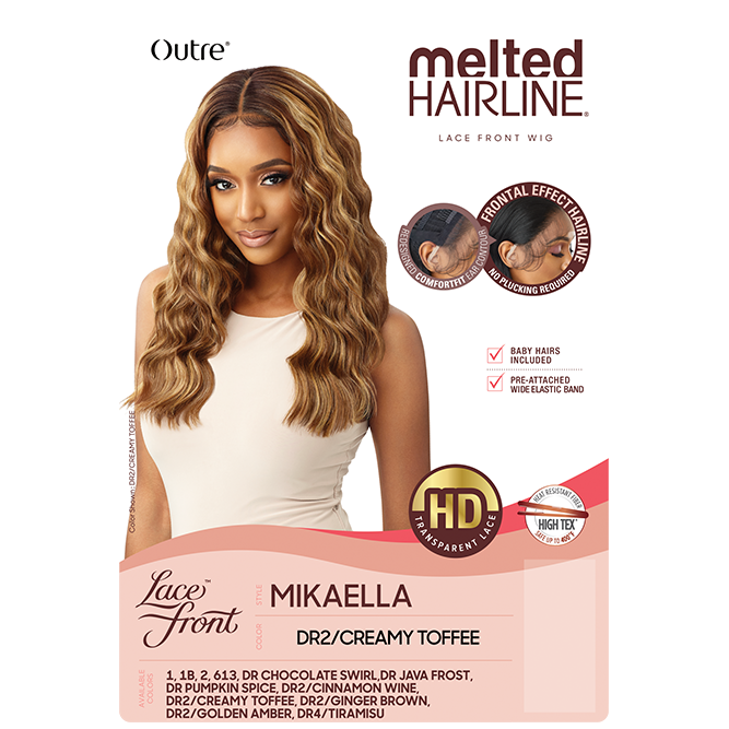  Outre Synthetic Melted Hairline Lace Front Wig - Mikaella