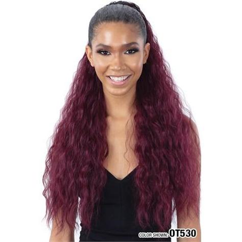  Model Model Synthetic Drawstring Ponytail - Peach Girl