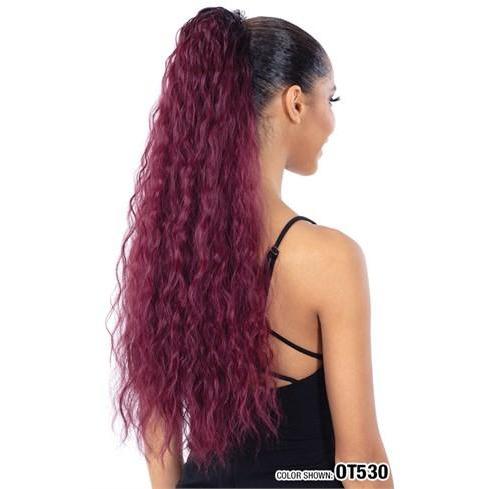  Model Model Synthetic Drawstring Ponytail - Peach Girl