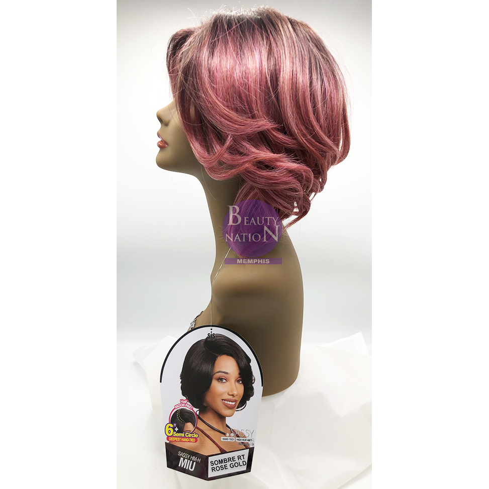  Zury Sis Sassy Synthetic Hair Wig - SASSY HM H MIU (6 Inch Half Moon Part)