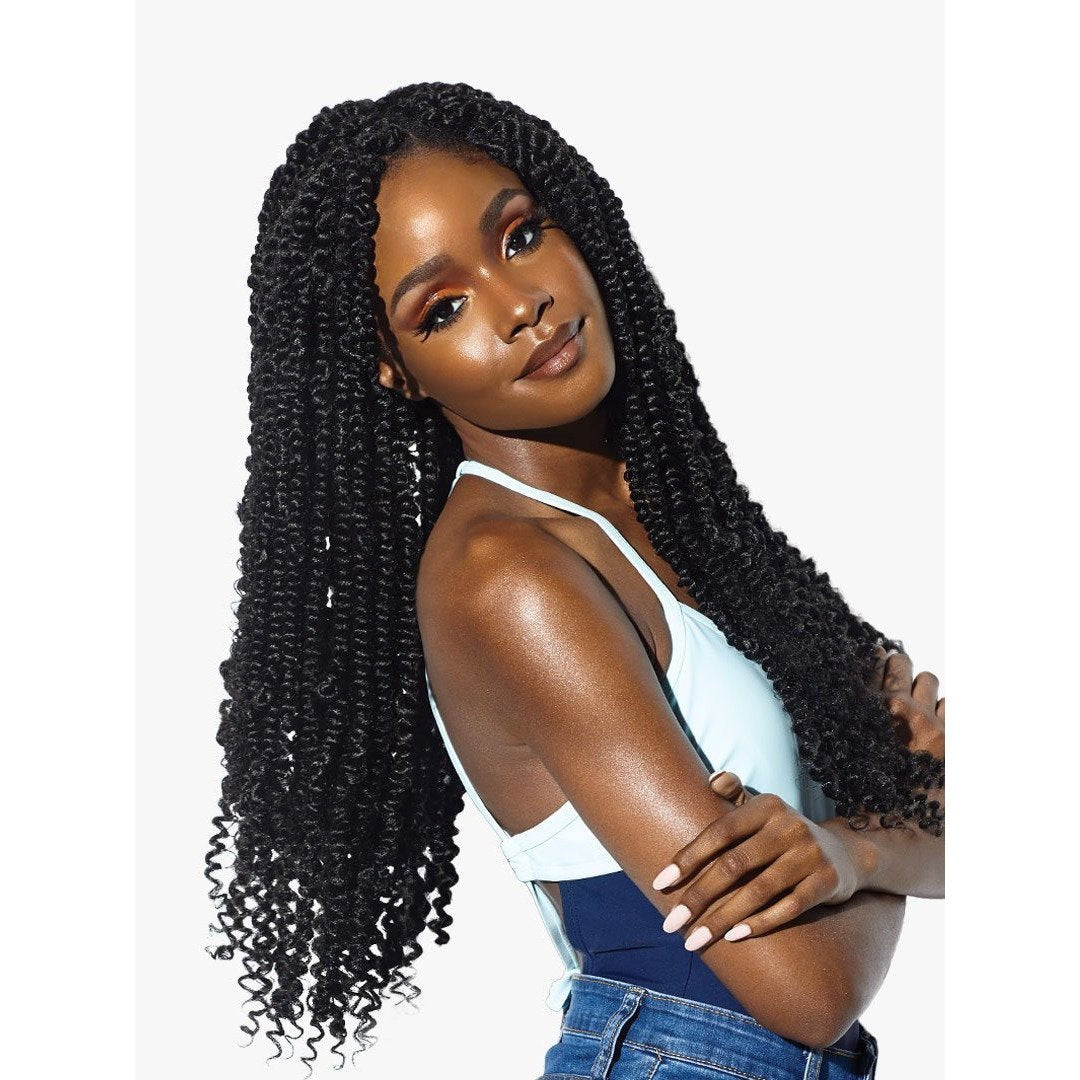  Sensationnel Ruwa Pre-Stretched Synthetic Braids - 3X Water Wave 18"