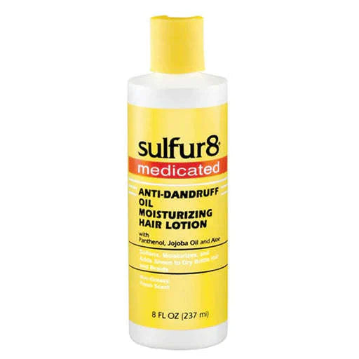  Sulfur8 Medicated Anti Dandruff Oil Moisturizing Hair Lotion 8 Oz.