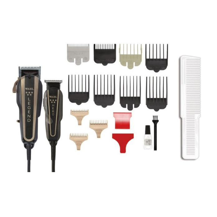  Wahl 5 Star Barber Combo Legend Clipper And Hero T-Blade Trimmer 8180