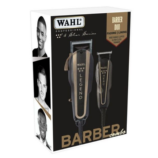  Wahl 5 Star Barber Combo Legend Clipper And Hero T-Blade Trimmer 8180