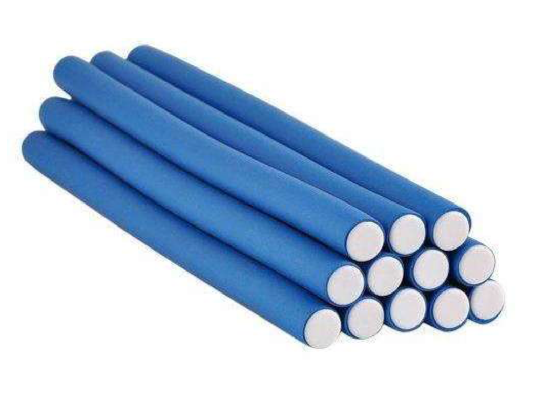  Annie Soft Twist Rollers 10in 12ct Blue Value Pack #1261
