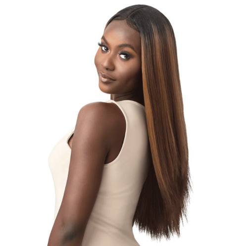  Outre Color Bomb Piano Highlights Hd Transparent Lace Wig - Chara