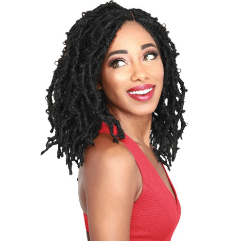  Zury Sis Synthetic Knotless Braided Lace Front Wig Diva Lace Butterfly Loc Short