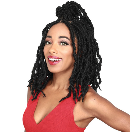  Zury Sis Synthetic Knotless Braided Lace Front Wig Diva Lace Butterfly Loc Short