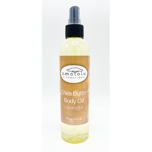  Omololu Shea Butter Body Oil - Lavender - 8oz.