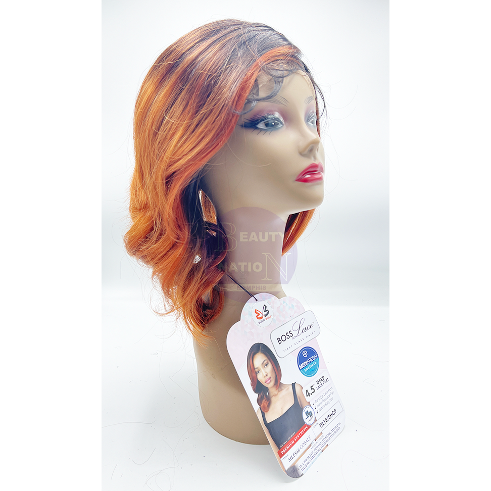 Bobbi Boss Lace Series 100% Premium Fiber 4.5" Deep Part Wig - Mlf546 Cobalt