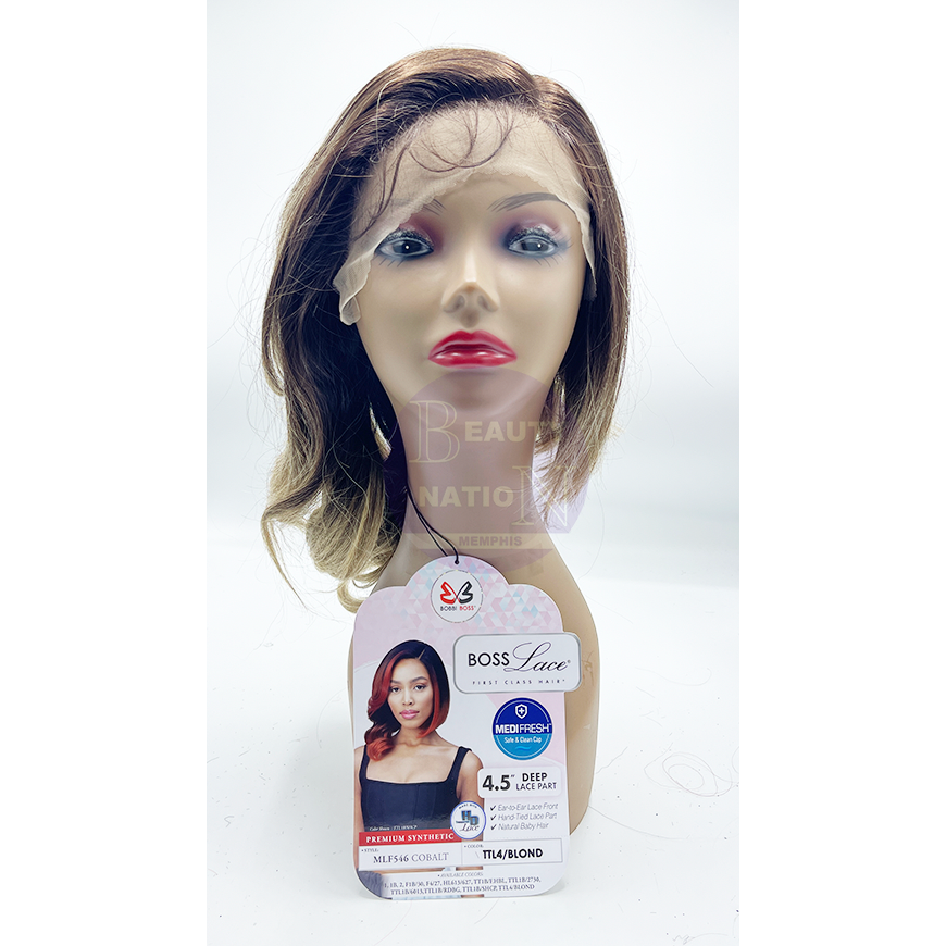  Bobbi Boss Lace Series 100% Premium Fiber 4.5" Deep Part Wig - Mlf546 Cobalt