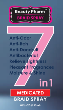  EZ BREZE - 7 In1 Medicated Braid Spray 8oz