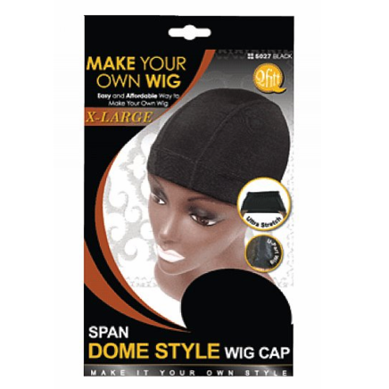  QFitt Span Dome Style Wig Cap X-Large 5027/5017 Black