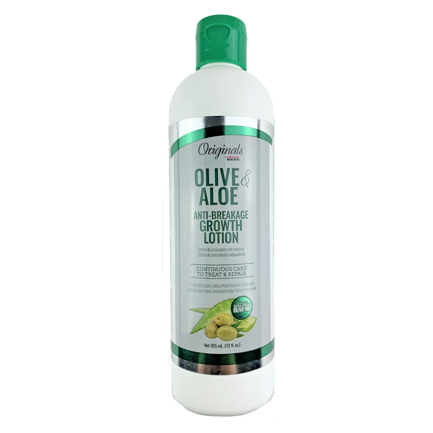  Africa's Best Originals Olive & Aloe Anti-Breakage Growth Lotion 12 OZ