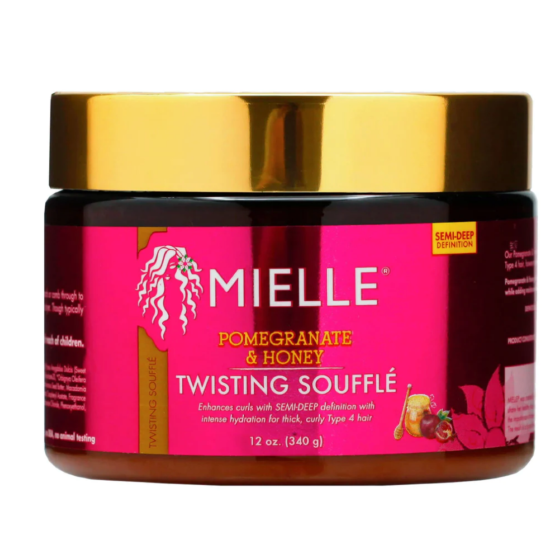  Mielle Twisting Souffle, Pomegranate & Honey 12 Fl Oz