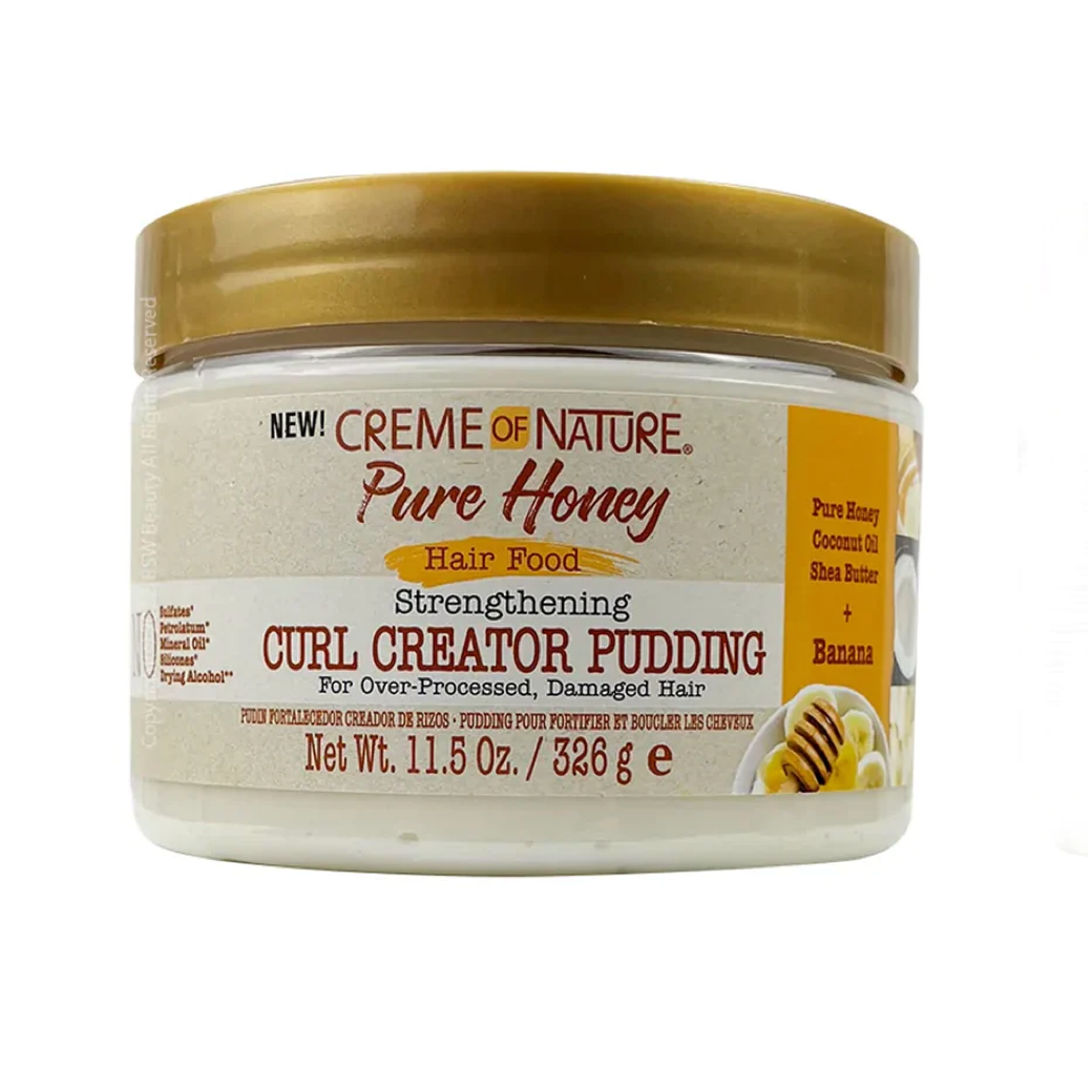  Creme Of Nature Pure Honey Hair Food Curl Pudding 11.5 Oz
