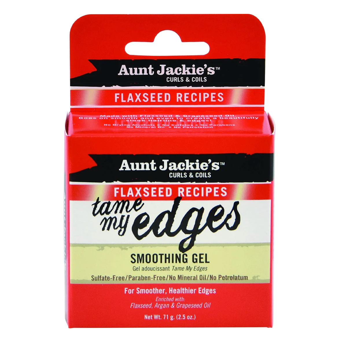  Aunt Jackies Flaxseed Tame My Edges Smoothing Gel, 2.5 Oz.
