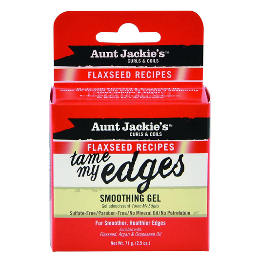  Aunt Jackies Flaxseed Tame My Edges Smoothing Gel, 2.5 Oz.