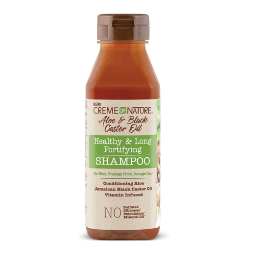 Creme Of Nature Aloe & Black Castor Oil Healthy & Long Fortifying Shampoo 12 Oz.
