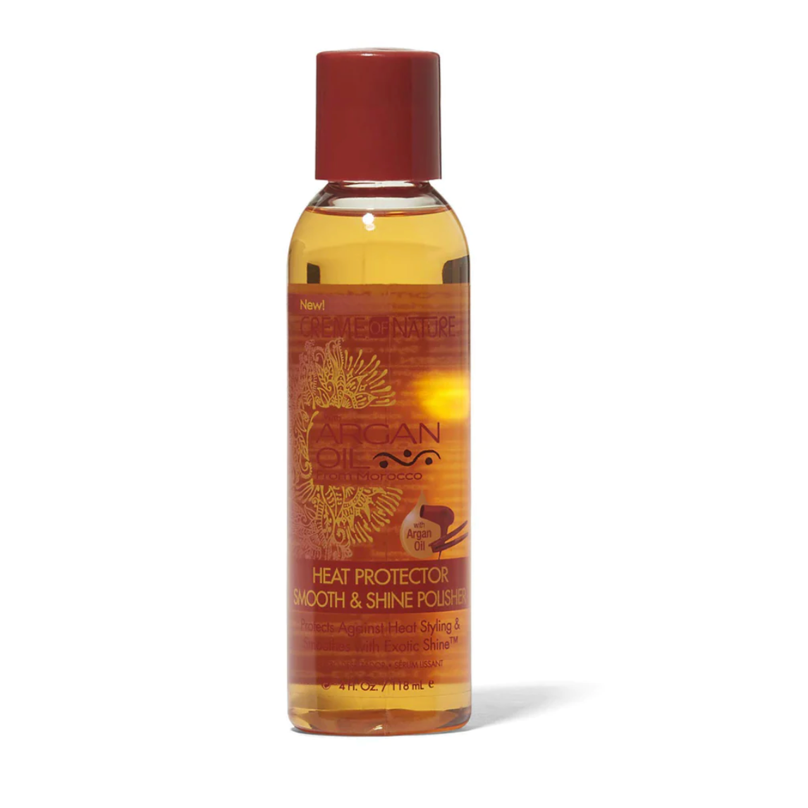  Creme Of Nature Argan Oil Heat Protector Smooth & Shine Polisher, 4 Oz.