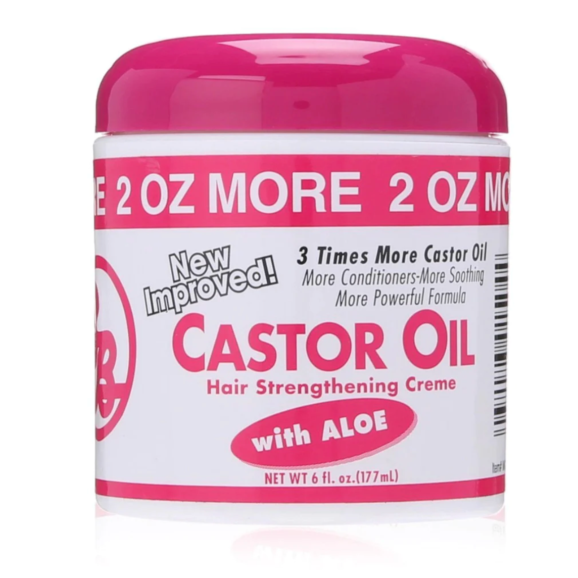  Bronner Brothers Castor Oil Hair Strengthening Creme, 6 Oz.