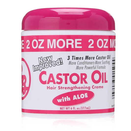  Bronner Brothers Castor Oil Hair Strengthening Creme, 6 Oz.