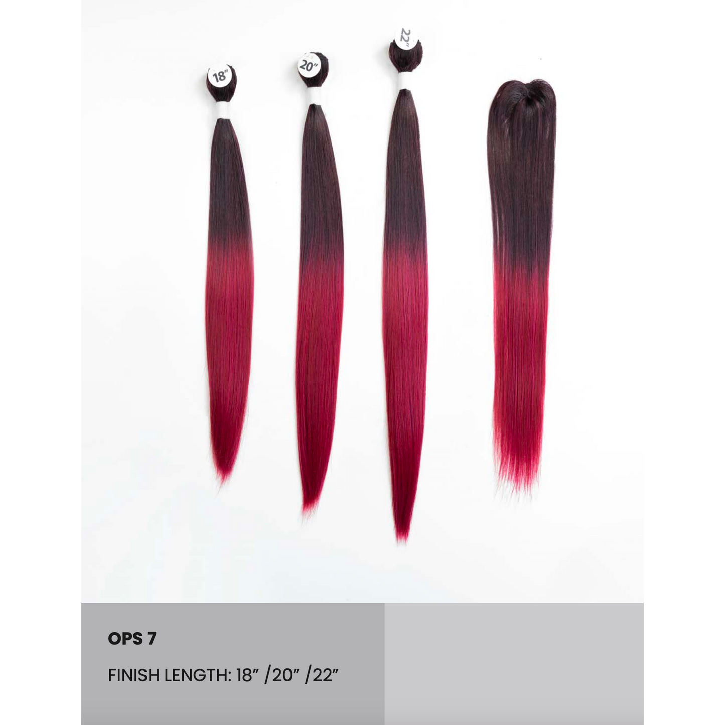  Brazilian Straight Multi-Pack W/ Closure 18"/20"/22" By NYQ