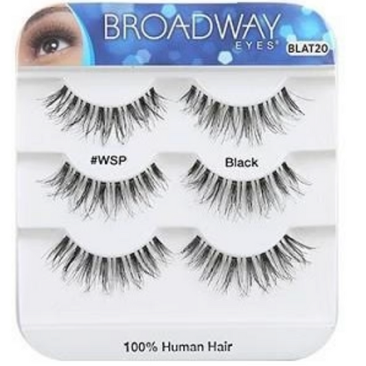 KISS Broadway 100% Human Hair Lashes Trio Pack - BLAT20
