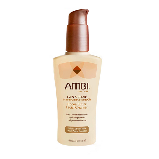  AMBI Even & Clear Moisturizing Coconut Oil Cocoa Butter Facial Cleanser - 3.5 Fl Oz