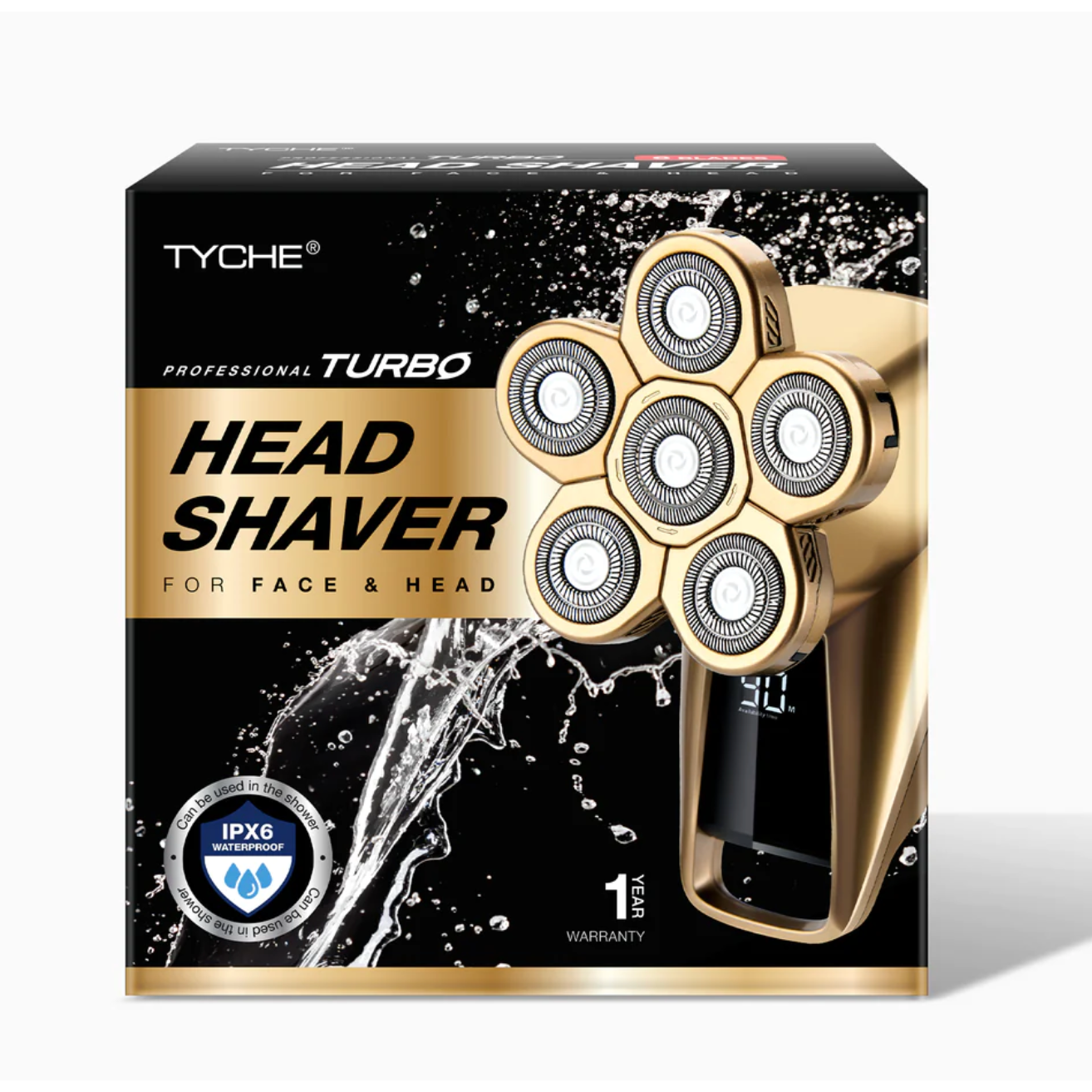  6 BLADES HEAD SHAVER
