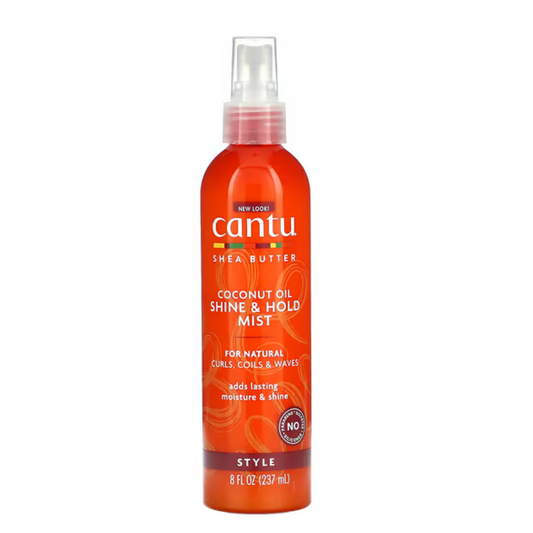  Cantu, Shea Butter, Coconut Oil Shine & Hold Mist, 8 Fl Oz (237 Ml)