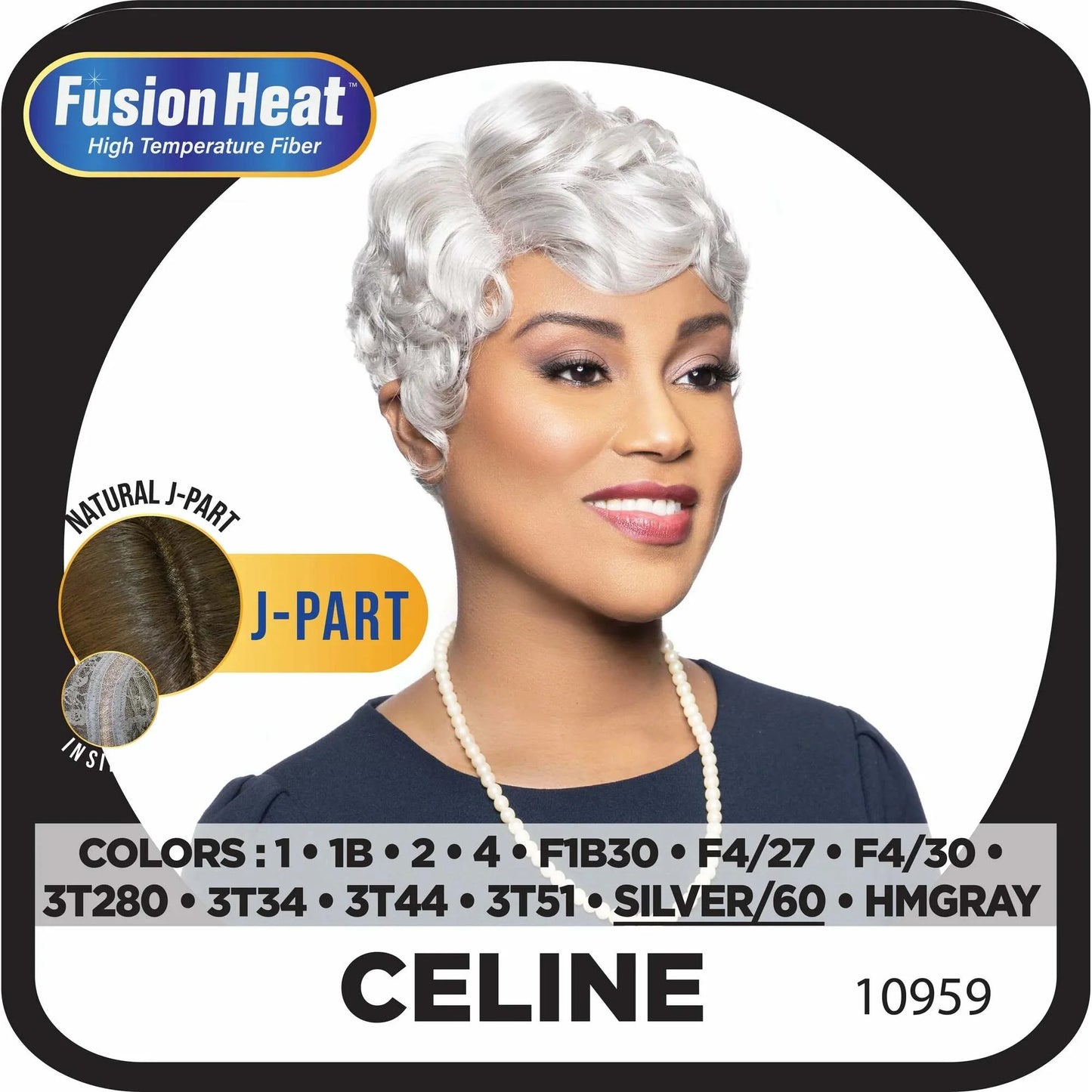  Foxy Silver Synthetic Wig - CELINE