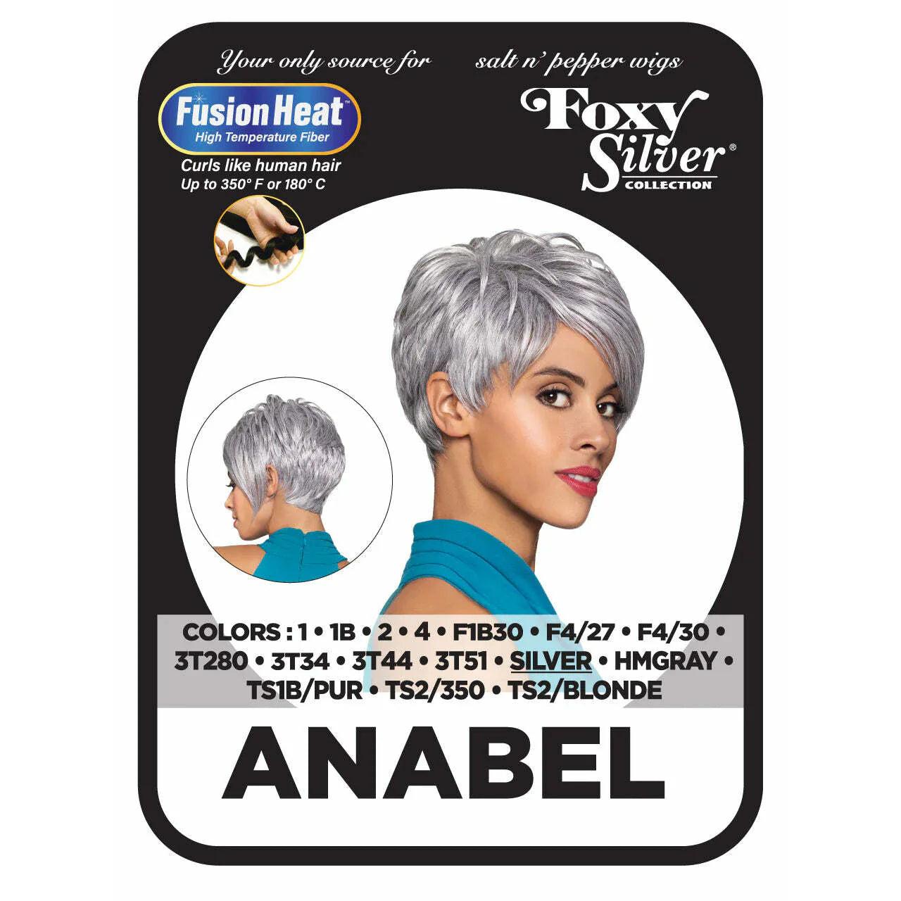  Foxy Silver Synthetic Natural Wig - ANABEL