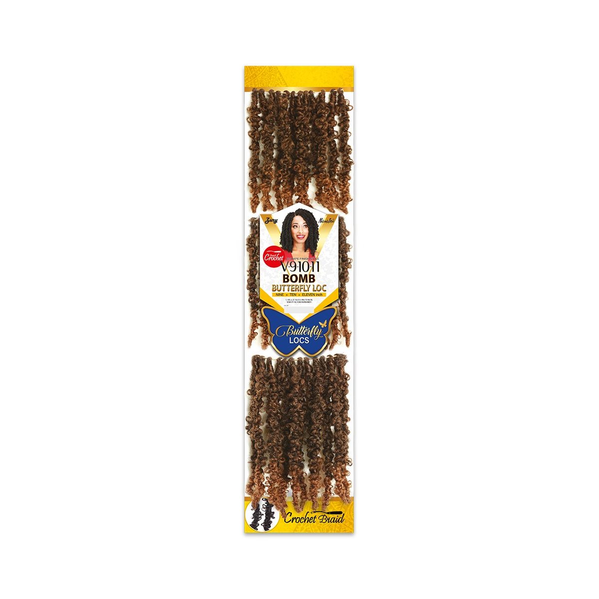  V11 BOMB BUTTERFLY LOC | Synthetic Braid